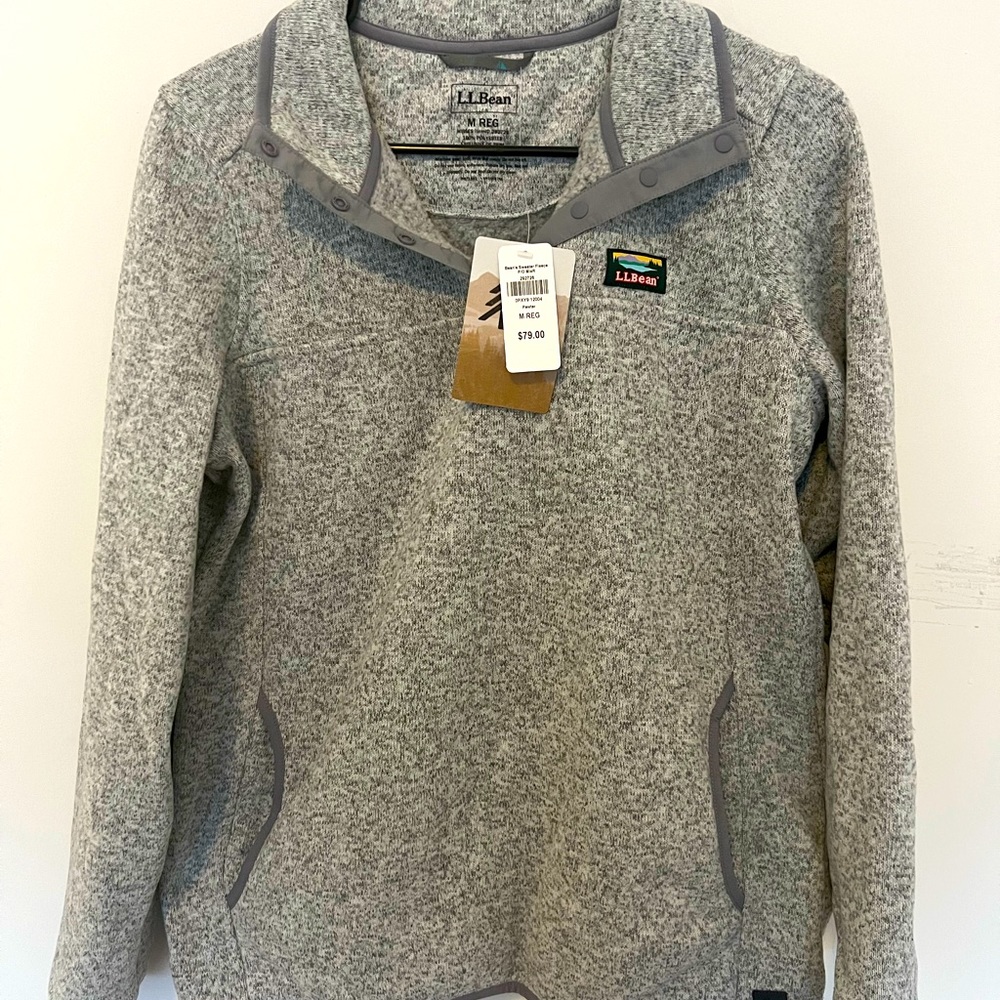 Women’s LLBean Sweater Fleece. Bought this Brand new with tags, wore it once